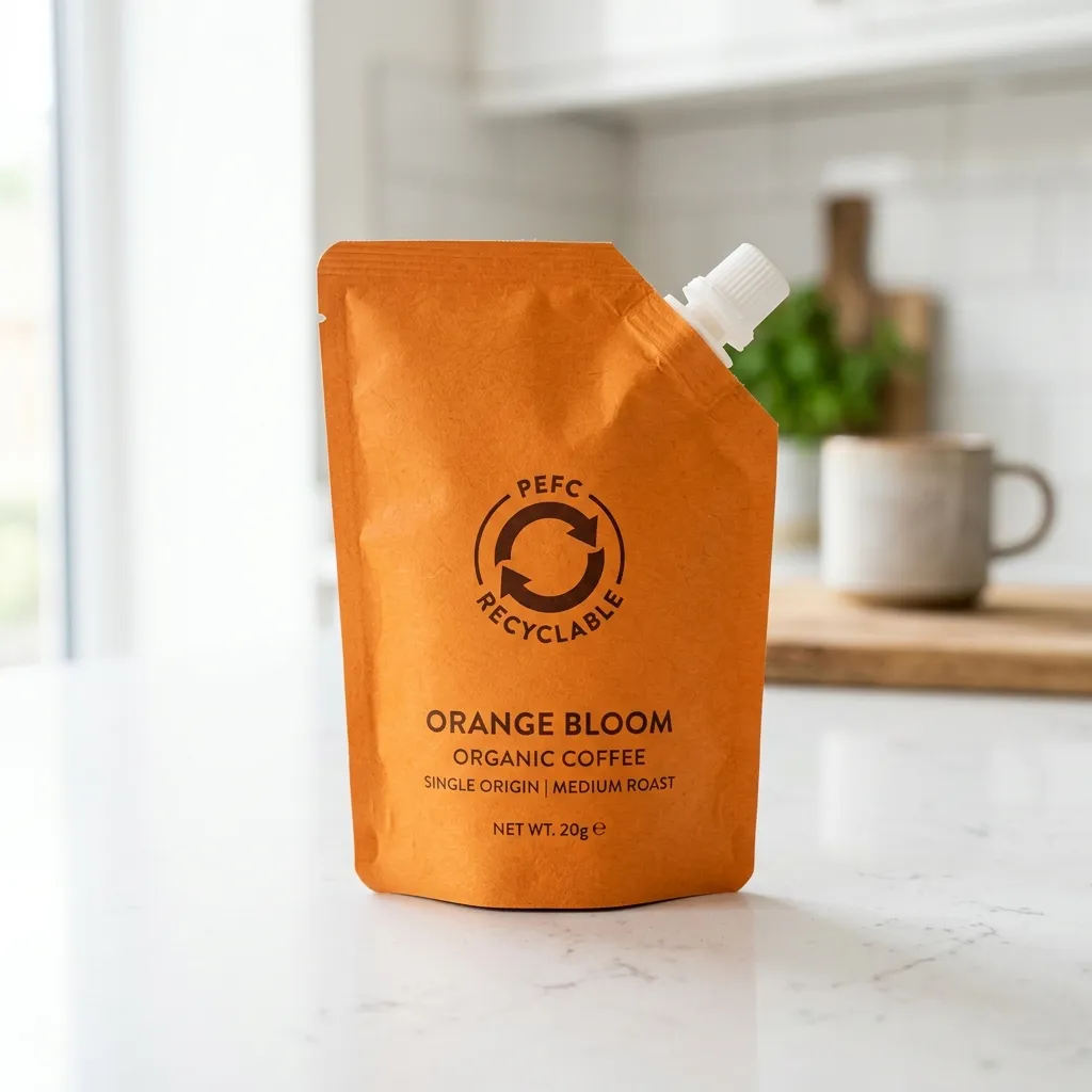 Sachets à bec à café recyclables
