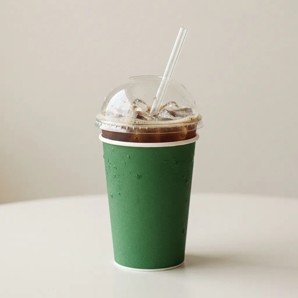 Glace-café-gobelets-papier-gobelets