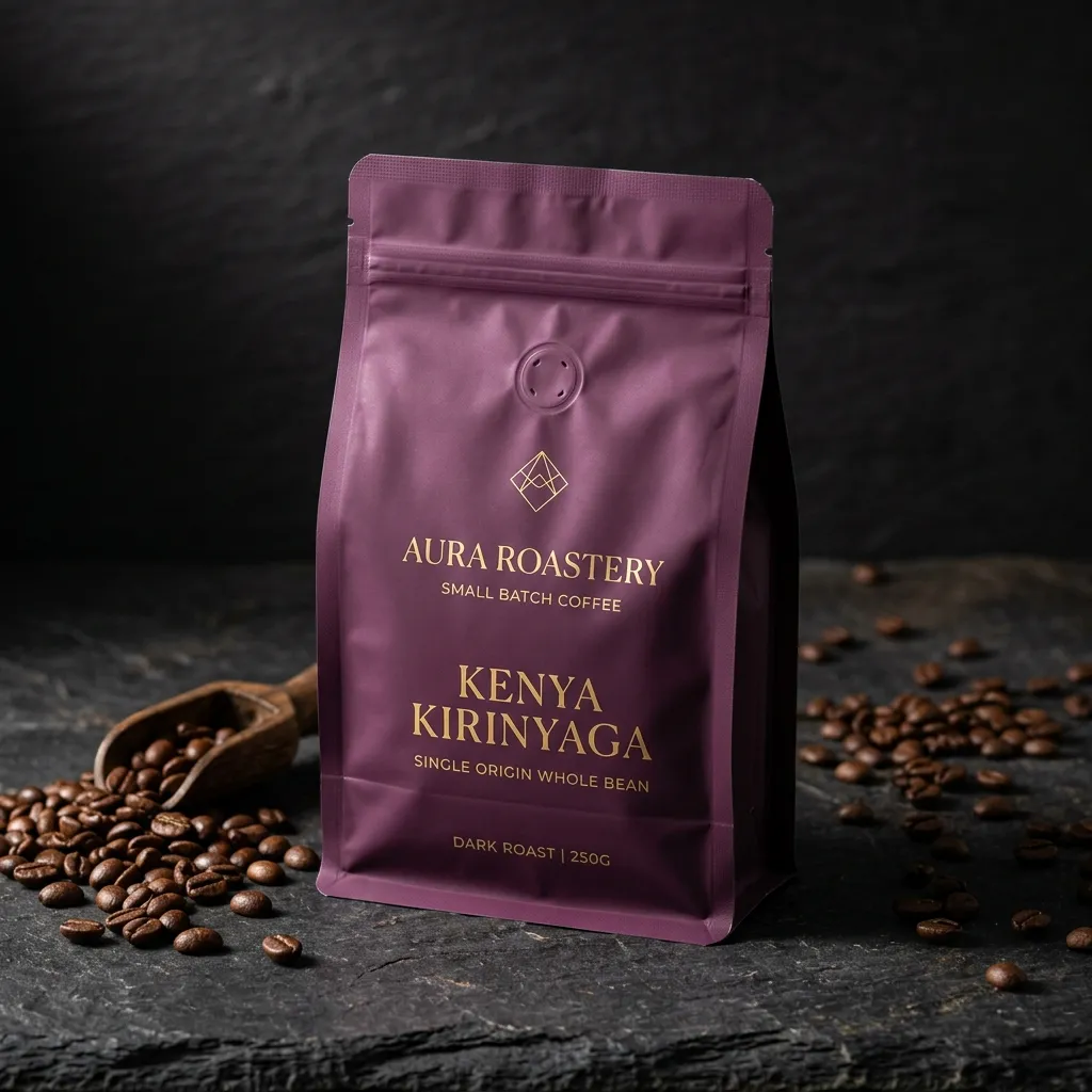 Sachets de grains de café