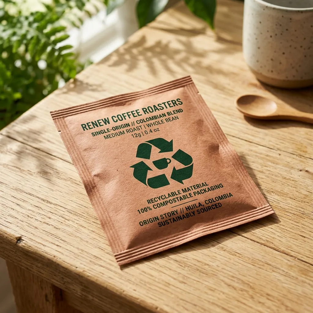sachets de sachets de café recyclables