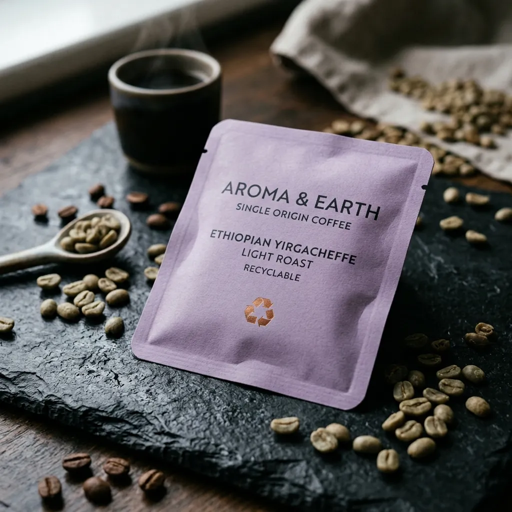 Papier-recyclable-sachets de café