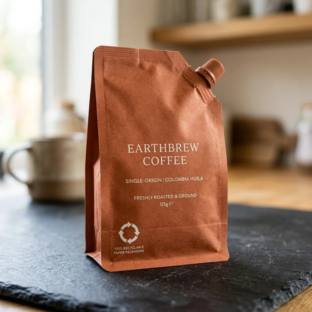 Recyclable_coffee_sachet_on_table_