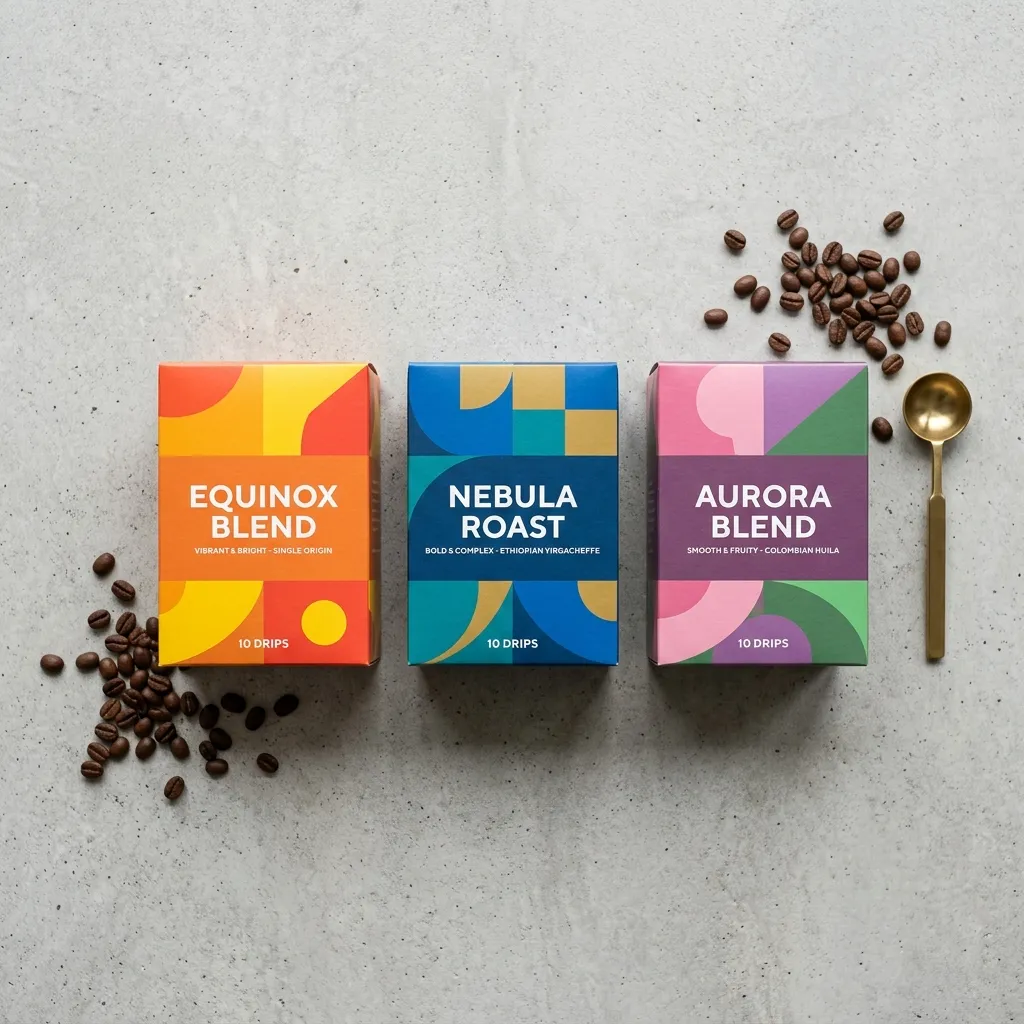 Boîtes-d’emballage-goutte de café
