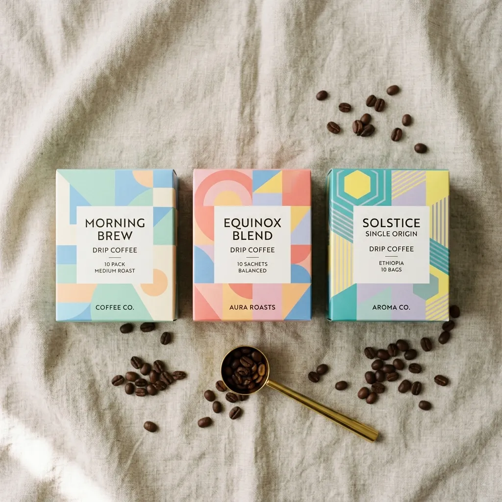 boîtes-d’emballage-goutte-à-goutte de café