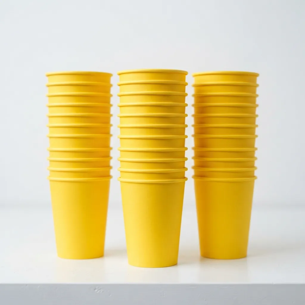Yellow_paper_coffee_cups_stacked