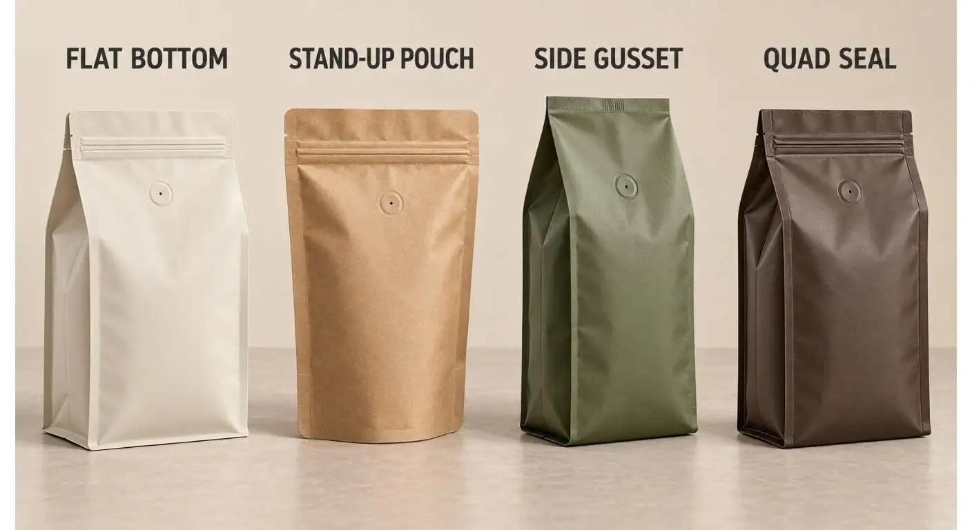 Emballage de sacs de café personnalisés en gros