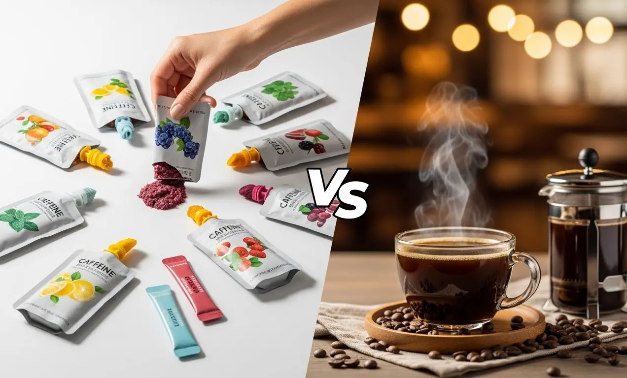 Sachets de caféine vs Café: Ce qui est mieux?