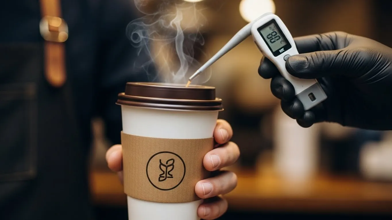 Température idéale pour servir le café et les gobelets à emporter au Royaume-Uni