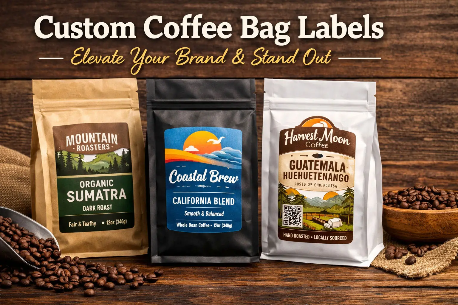 Pourquoi les étiquettes personnalisées pour les sachets de café sont importantes pour votre marque et vos ventes