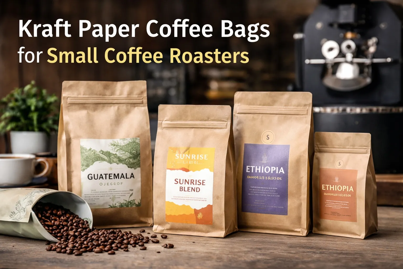 Pourquoi les petits torréfacteurs choisissent les sachets de café en papier Kraft