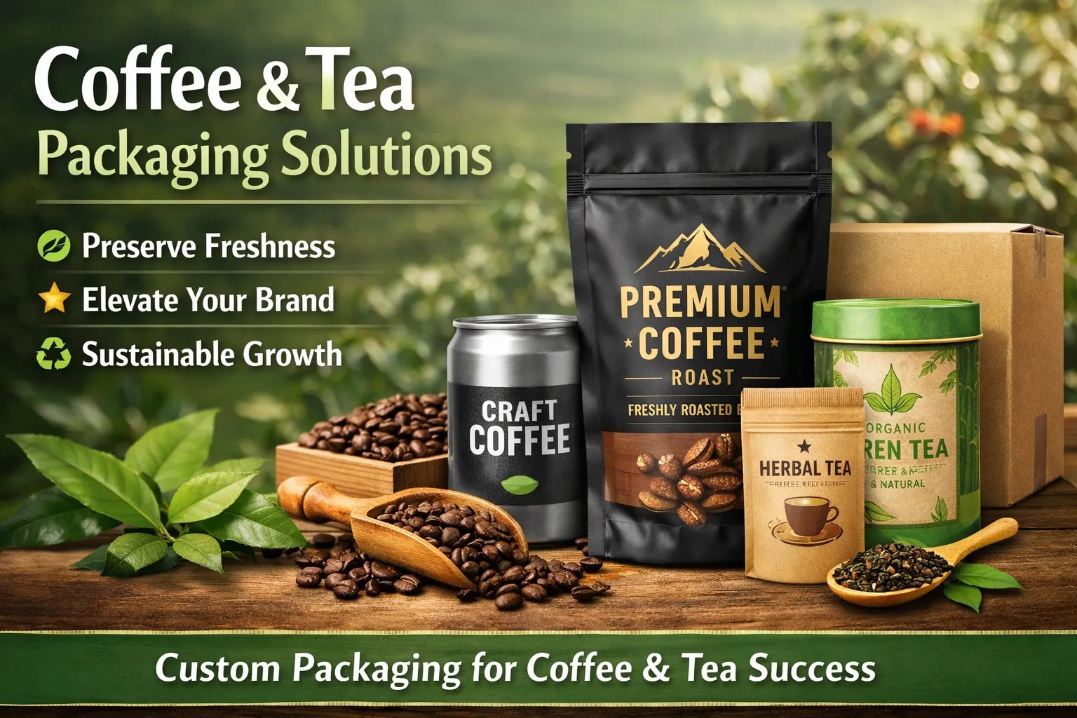 Solutions premium d’emballage pour café et thé