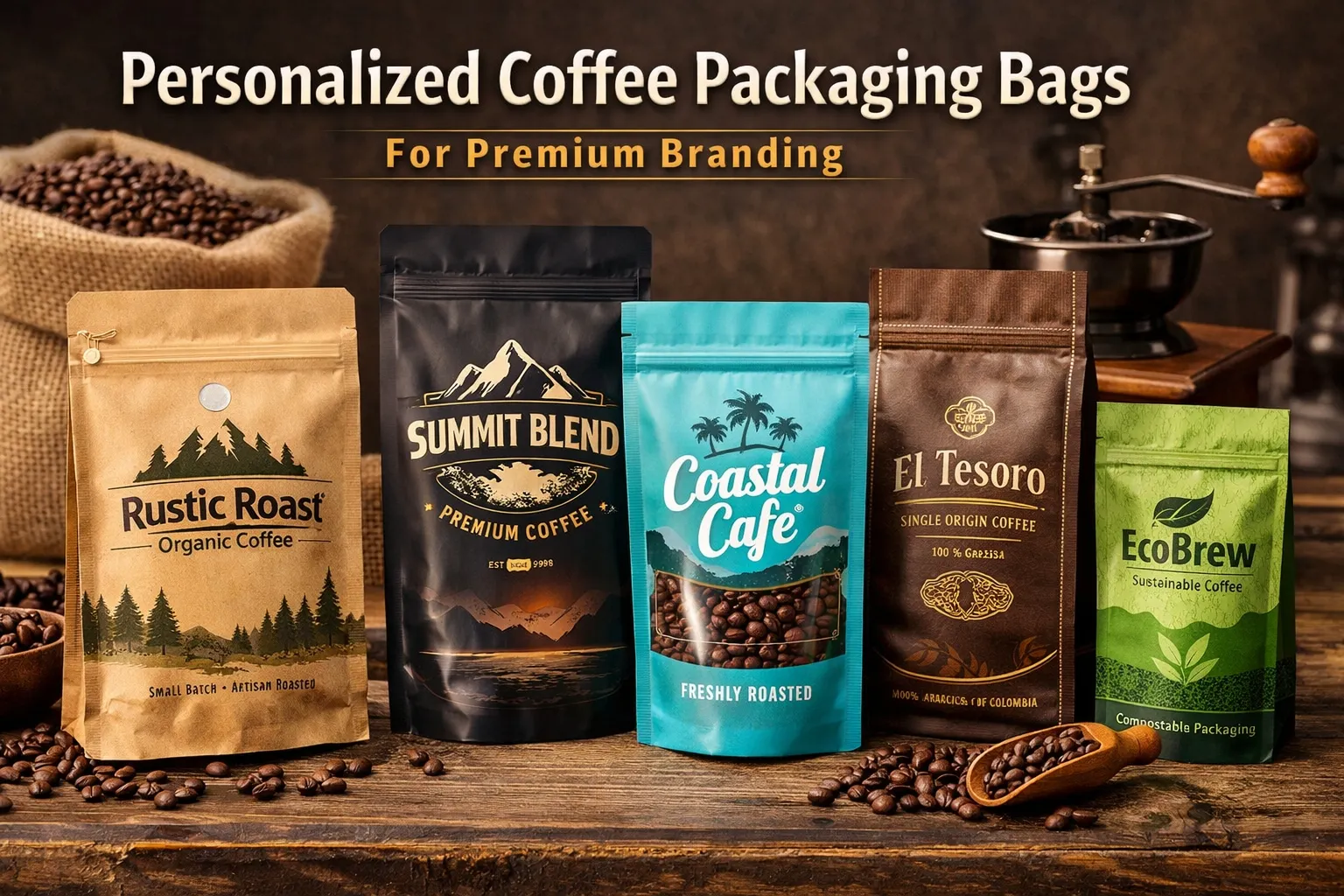 Sacs d’emballage personnalisés pour le marketing premium
