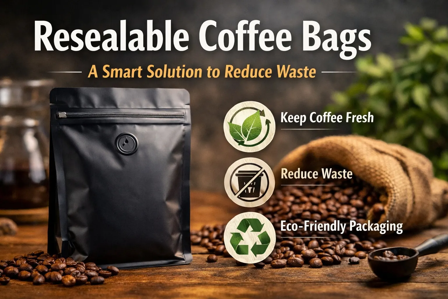 Sachets de café refermables: Une solution intelligente pour réduire les déchets