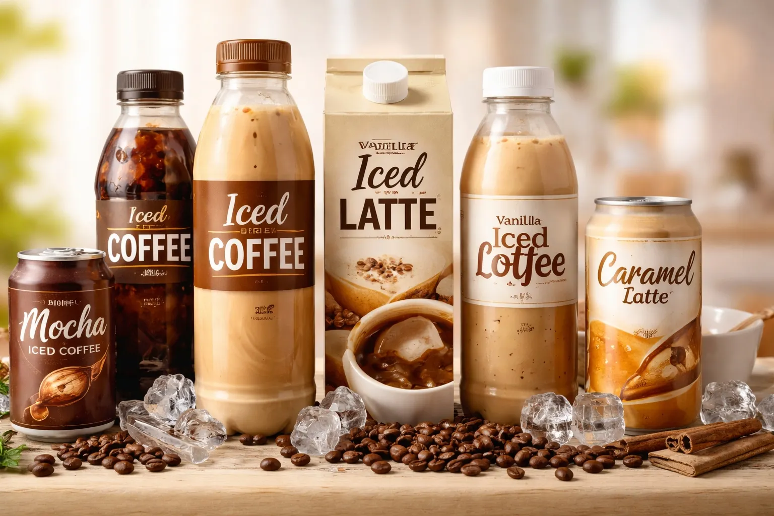 Café glacé emballé: Café froid prêt à boire pratique pour un mode de vie moderne