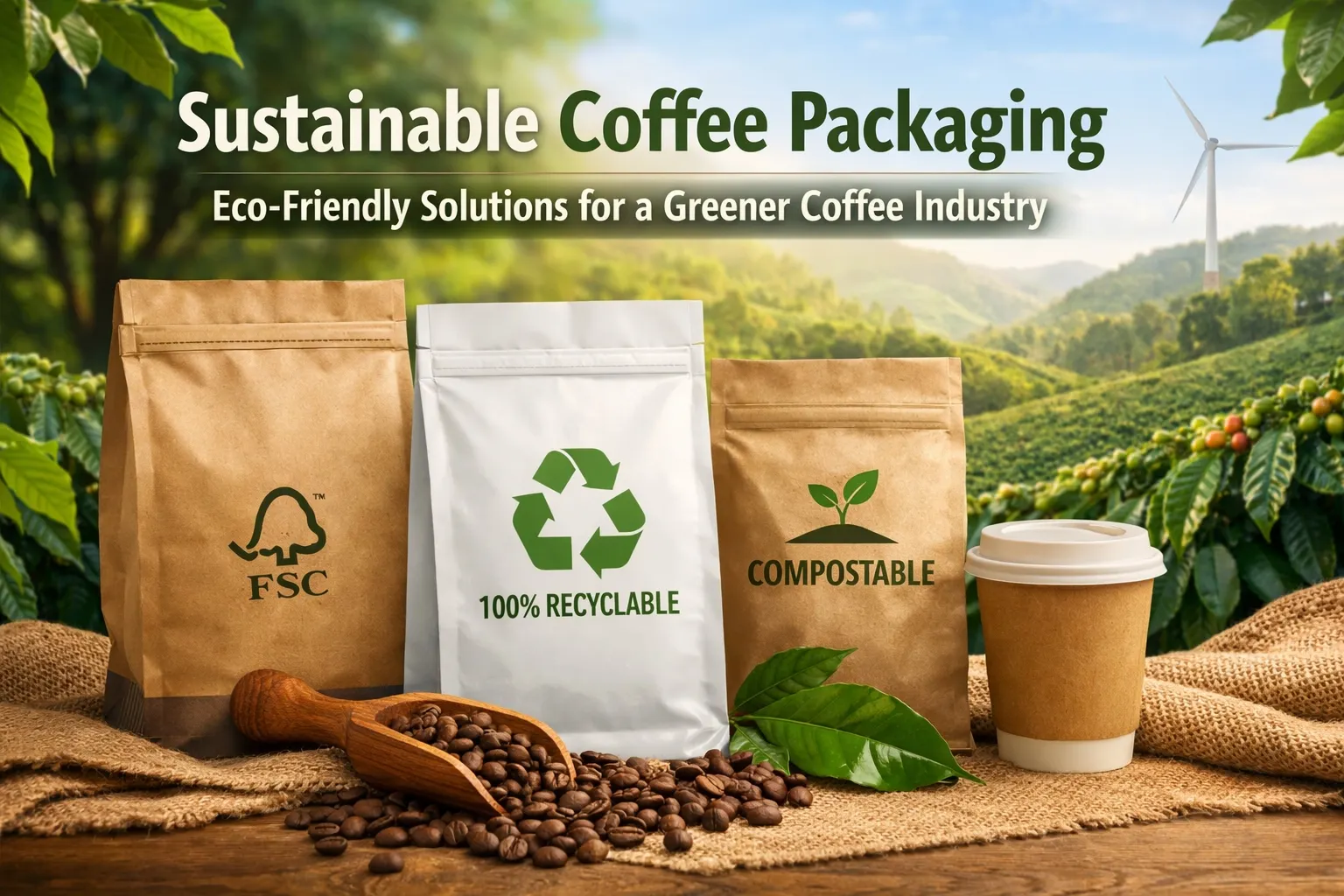 Abonnement à l’emballage biodégradable pour le café Fair Trade