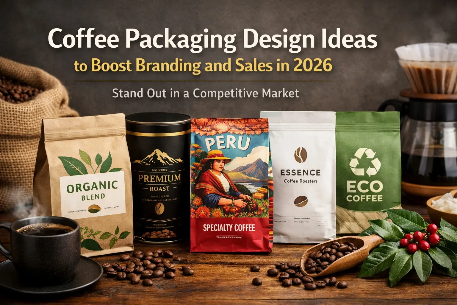 Pourquoi la conception des emballages de sachets de café est importante