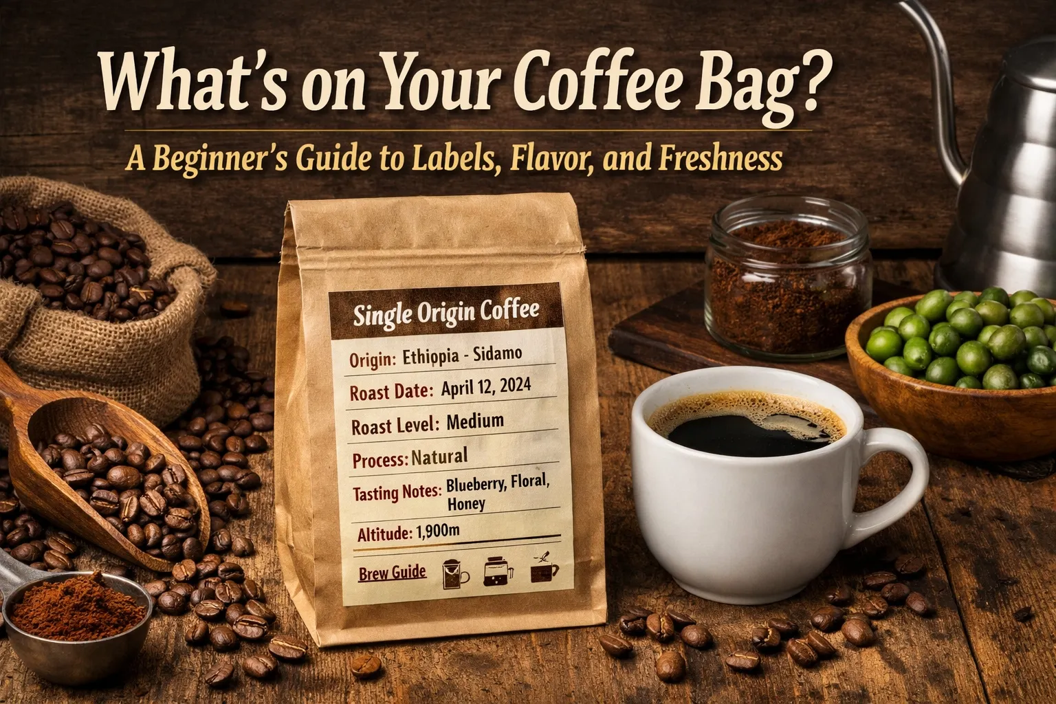 Pourquoi le café et les labels de sachets sont importants?