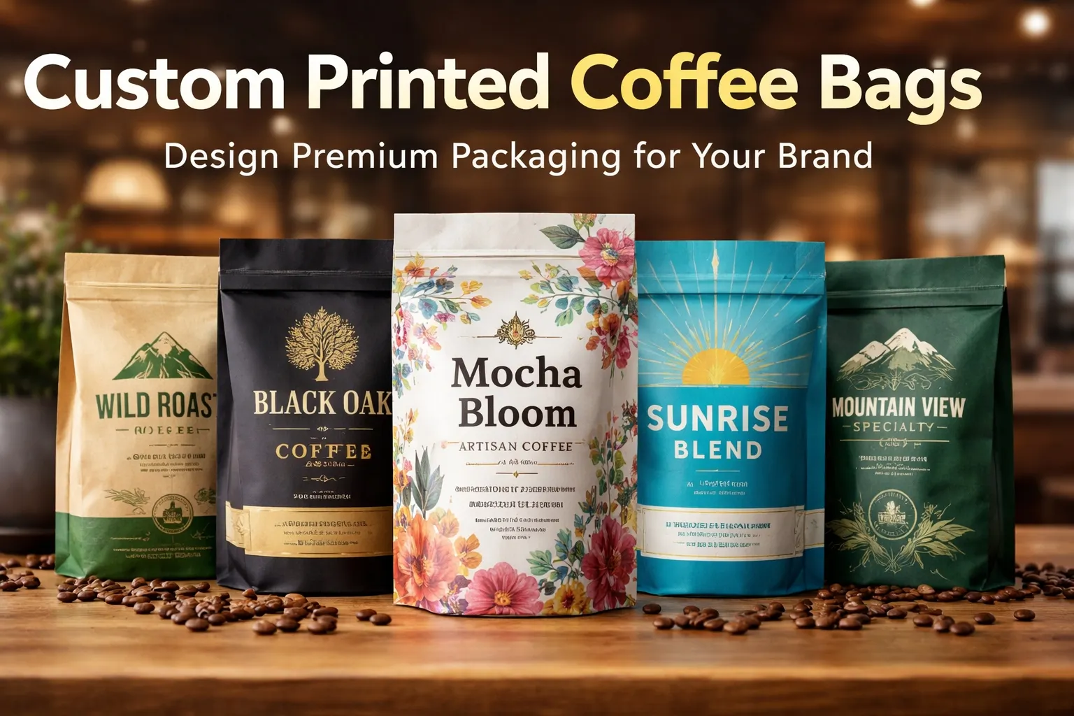 Comment créer des sacs de café imprimés sur mesure?