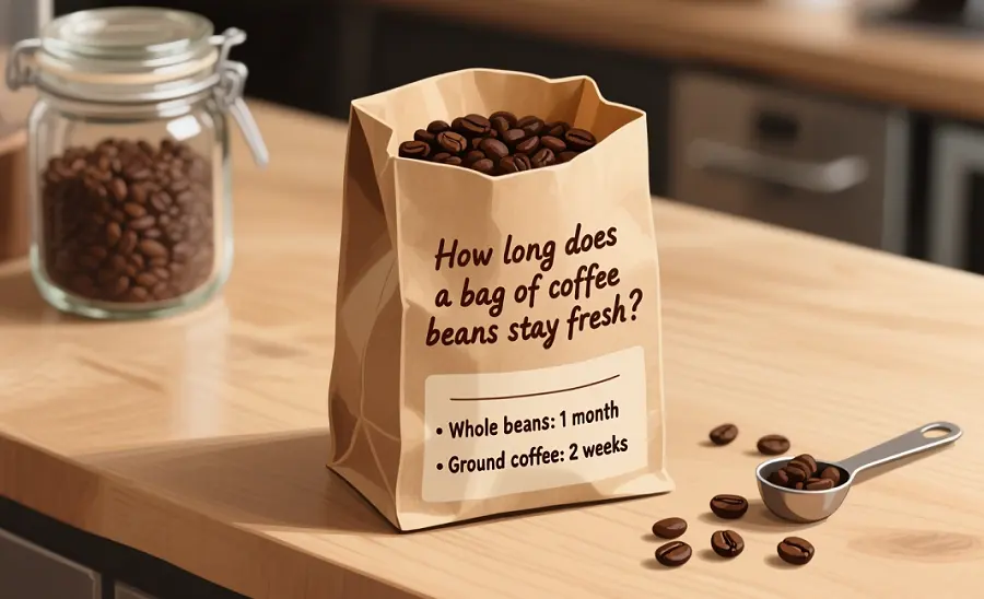 Combien de temps un sachet de grains de café reste-t-il frais ?