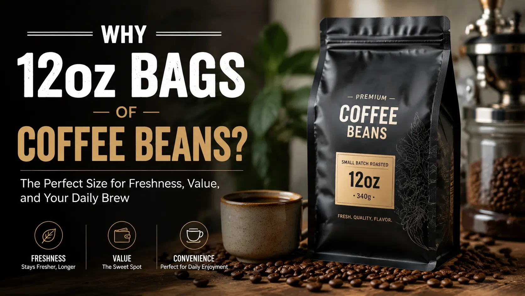 Pourquoi les sachets de café de 12oz sont le choix parfait pour les frais
